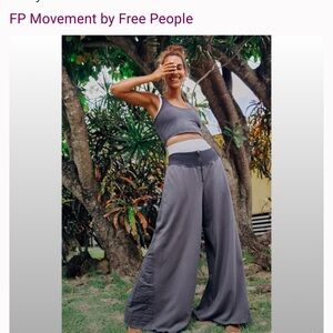 FP Movement by Free People Charcoal Wide-Leg Pants